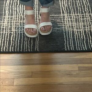 Women's White Platform Sandals